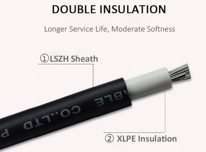 সৌর 4 মিমি সৌর PV তারগুলি 6 মিমি2 সৌর ফটোভোলটাইক গাড়ি নিম্ন এবং মাঝারি ভোল্টেজ তারের জন্য 1