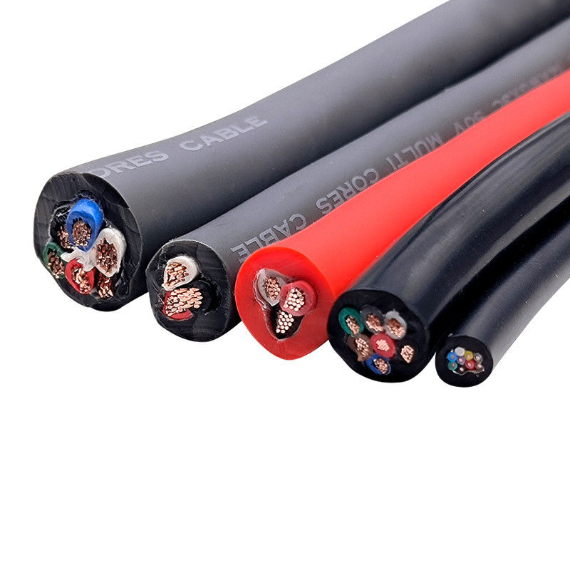 105 ডিগ্রী এসি 300/500V H05bz5-F / H07bz5-F ইভি চার্জার কেবল সিলিকন জ্যাকেট এবং 16A রেটেড কারেন্ট সহ