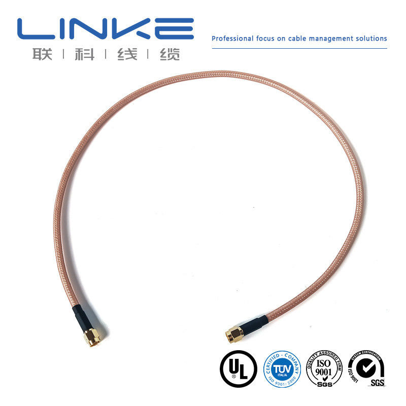 Wurth Elektronik RG142 সমাক্ষ তার 50 Ω, 4.95mm OD SMA পুরুষ থেকে SMA পুরুষ সাদা নতুন শক্তি যানবাহন তার