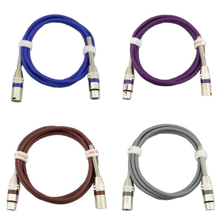 পেশাদার অডিওর জন্য উচ্চ সাউন্ড কোয়ালিটি এবং বেয়ার কপার ওয়্যার সহ কাস্টমাইজযোগ্য দৈর্ঘ্যের এক্সএলআর কেবল