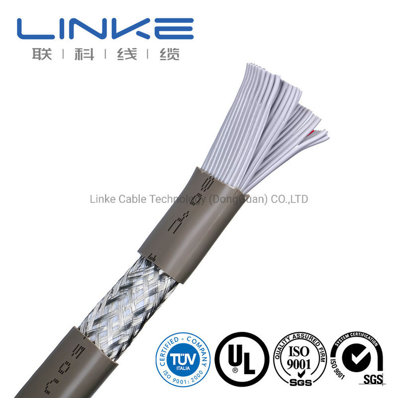 পিভিসি পাইপ ব্যান্ডেজিং উপকরণ এবং 50 কোর 28AWG সঙ্গে স্পিট ফ্ল্যাট উল বৈদ্যুতিক তারের