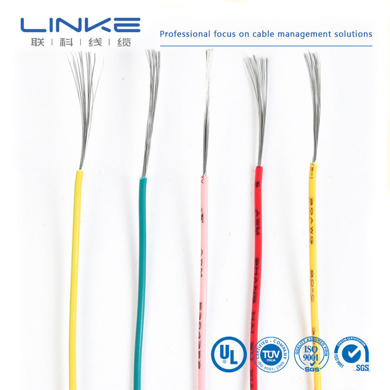 UL1723 FEP আইসোলেশন 10-30AWG টিনযুক্ত তামা একক কোর তারের কম ধোঁয়া শূন্য হ্যালোজেন তারের