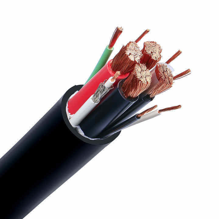 300/500V H05rn-F কাঁচা বিচ্ছিন্ন এবং গহ্বর শিল্প তেল প্রতিরোধী নিয়ন্ত্রণ এবং শক্তি তারের