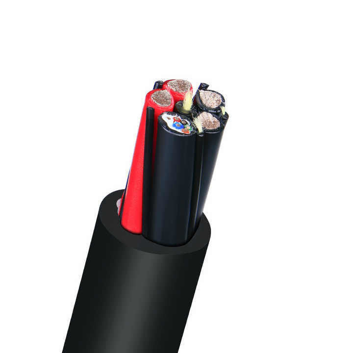300/500V H05rn-F কাঁচা বিচ্ছিন্ন এবং গহ্বর শিল্প তেল প্রতিরোধী নিয়ন্ত্রণ এবং শক্তি তারের