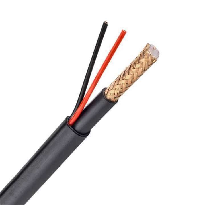 রাউন্ড ওয়্যার সিসিটিভি ক্যামেরা ক্যাবল Rg59 2c পাওয়ার OEM Rj59 কোএক্সিয়াল ক্যাবল সিকিউরিটি সিস্টেমের জন্য