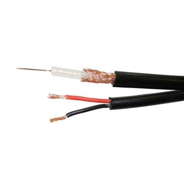 রাউন্ড ওয়্যার সিসিটিভি ক্যামেরা ক্যাবল Rg59 2c পাওয়ার OEM Rj59 কোএক্সিয়াল ক্যাবল সিকিউরিটি সিস্টেমের জন্য