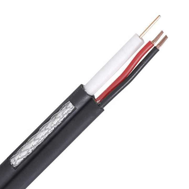 রাউন্ড ওয়্যার সিসিটিভি ক্যামেরা ক্যাবল Rg59 2c পাওয়ার OEM Rj59 কোএক্সিয়াল ক্যাবল সিকিউরিটি সিস্টেমের জন্য