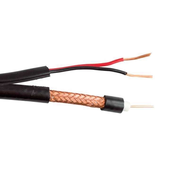 রাউন্ড ওয়্যার সিসিটিভি ক্যামেরা ক্যাবল Rg59 2c পাওয়ার OEM Rj59 কোএক্সিয়াল ক্যাবল সিকিউরিটি সিস্টেমের জন্য