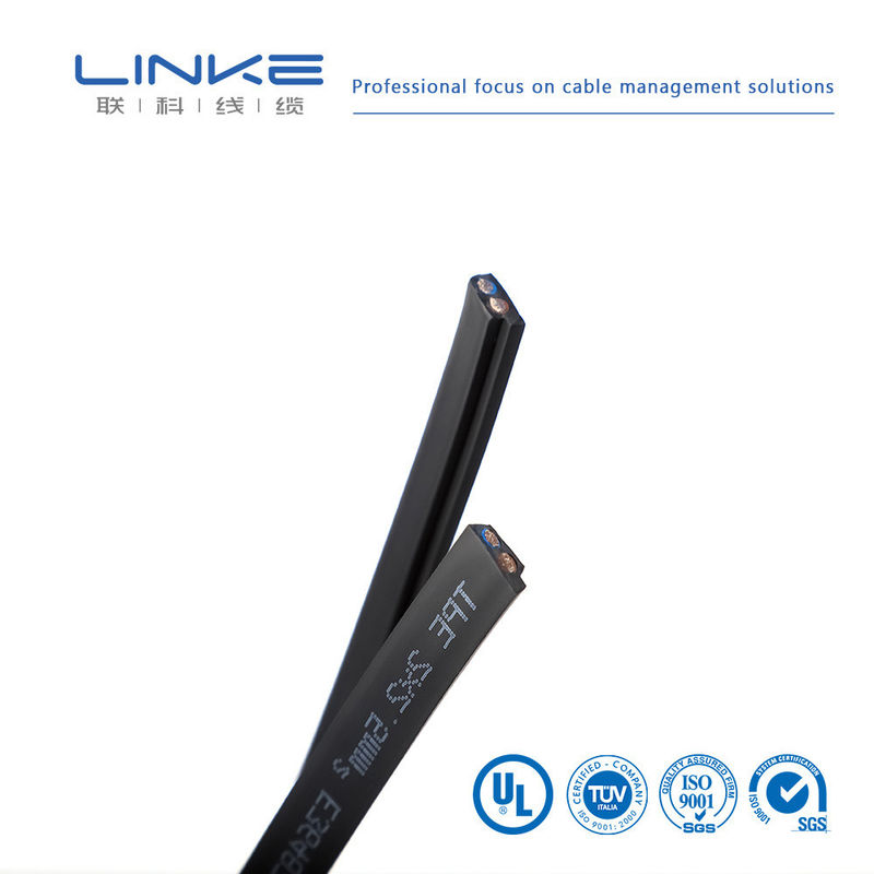 পিভিসি শীথ টিনযুক্ত কপার কোর 300V রেটযুক্ত ফ্ল্যাট কেবল অটোমোটিভ এবং শিল্প অ্যাপ্লিকেশনের জন্য