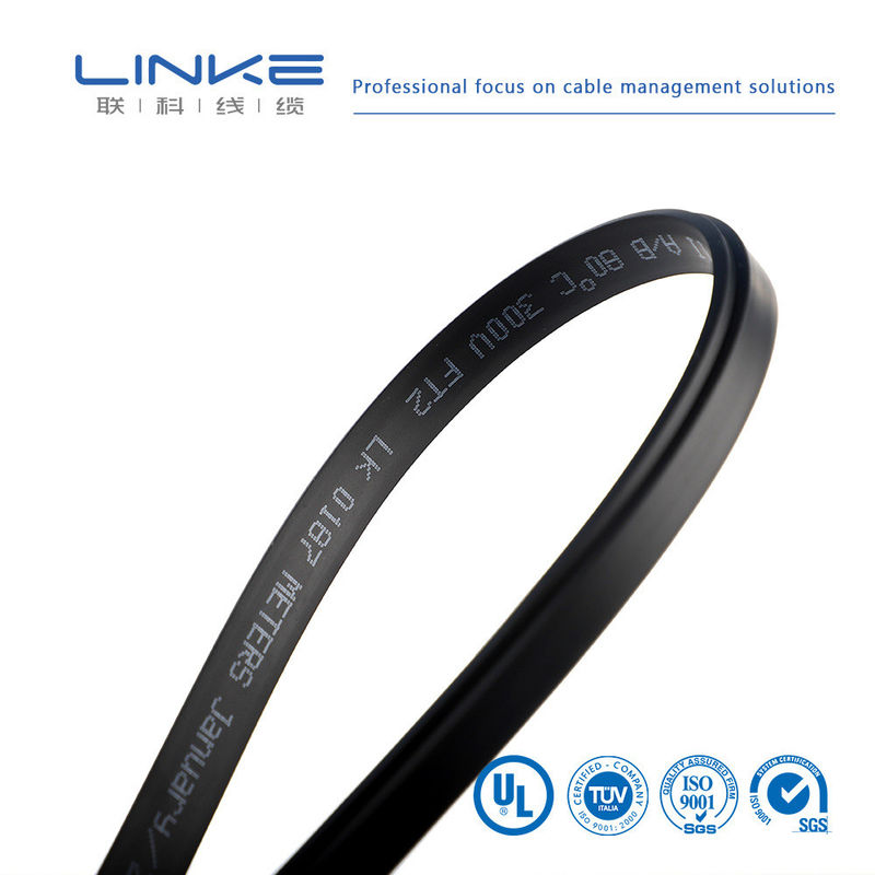 পিভিসি শীথ টিনযুক্ত কপার কোর 300V রেটযুক্ত ফ্ল্যাট কেবল অটোমোটিভ এবং শিল্প অ্যাপ্লিকেশনের জন্য