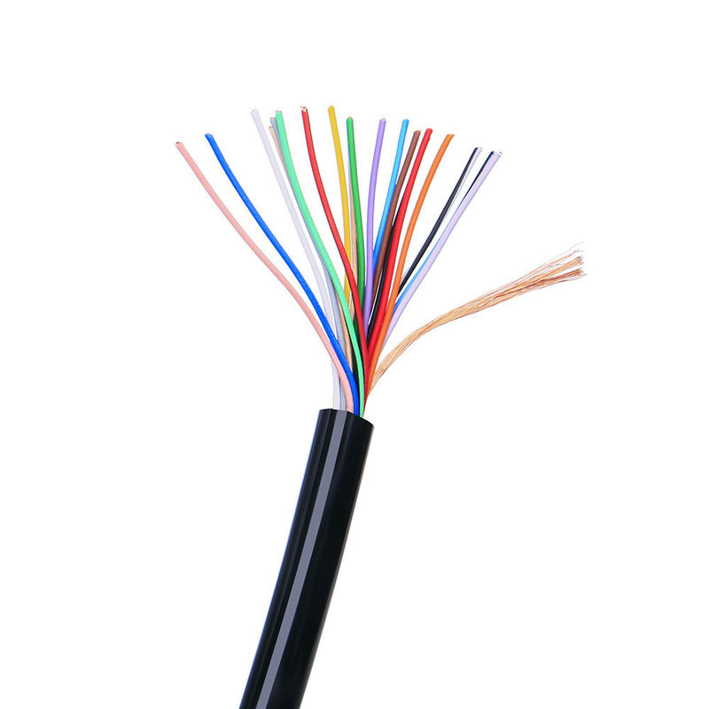 shielded মাল্টি কোর কন্ট্রোল কেবল 26AWG 28AWG 4 কোর কপার পিভিসি জ্যাকেট সিগন্যাল কেবল