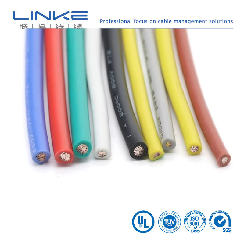 UL3135 সিলিকন রাবার ওয়্যার 30 28 26 24 22 20 18 16 14 12 10 AWG আইসোলেটেড সফট কপার ইলেকট্রন এলইডি ল্যাম্প লাইটিং ক্যাবল