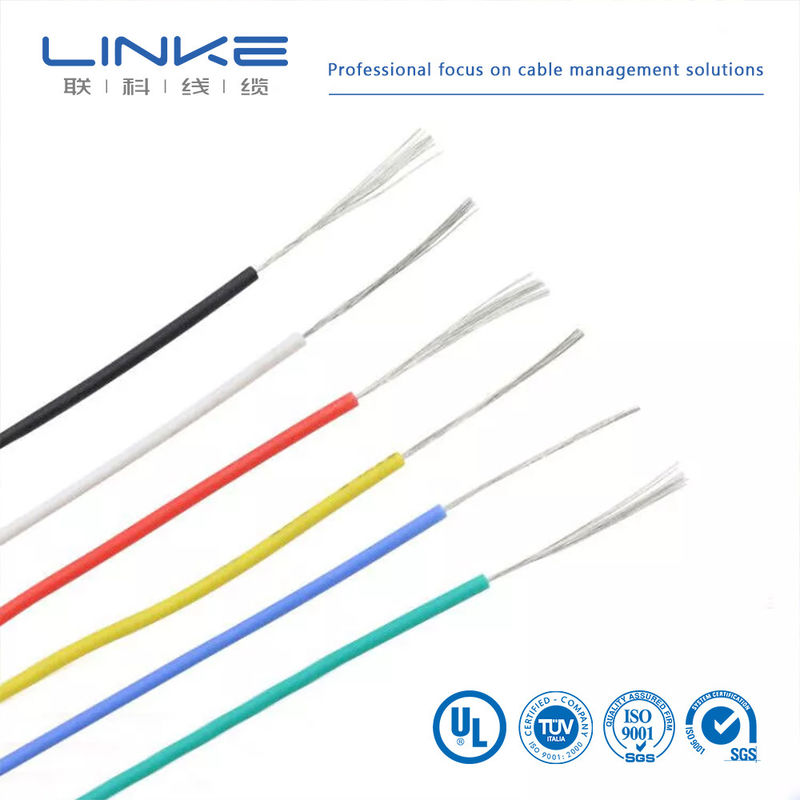 UL3135 সিলিকন রাবার ওয়্যার 30 28 26 24 22 20 18 16 14 12 10 AWG আইসোলেটেড সফট কপার ইলেকট্রন এলইডি ল্যাম্প লাইটিং ক্যাবল