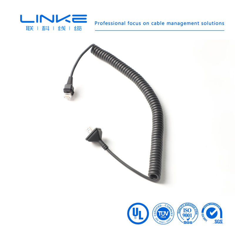 শিল্প ইথারনেট অ্যাপ্লিকেশনের জন্য RJ45 সংযোগকারী সহ 6 গিগাবিট স্কিল্ড ইন্ডাস্ট্রিয়াল স্প্রিং নেটওয়ার্ক ক্যাবল