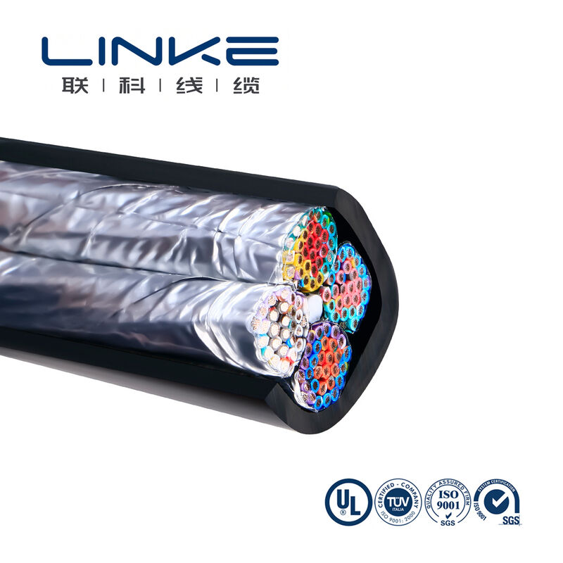 Custom 10 Million Bending Cycles High Flexibility PVC Towline Drag Chain Cable for Industrial CNC Machine